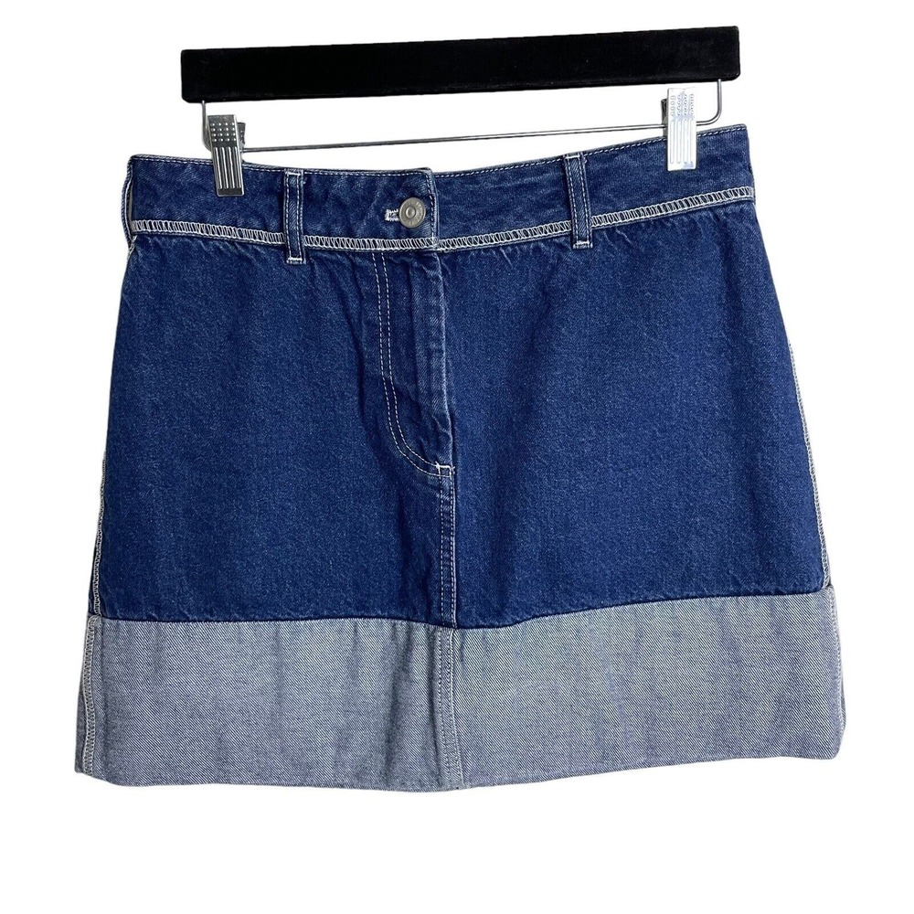 BDG Urban Outfitters Denim Skirt Size M – Contrast Cuffed Hem Mini